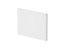 P Shape Curved Shower Bath Acrylic End Panel - 700mm - White - Balterley