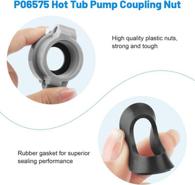 P06575 Hot Tub Pump Coupling Nut With Screw And Gasket