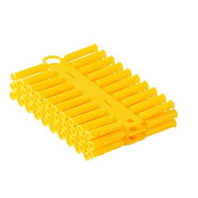 P1/100 Talon Plastic Fixing Wall Plugs Yellow 5x42mm 100 Pack