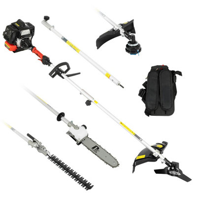 P1 56cc 5-in-1 Petrol Multi-tool - Grass Trimmer Strimmer
