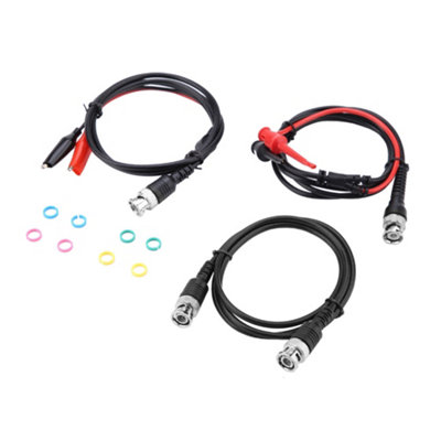 P1260 BNC Coaxial Cable Test Hook Lead Kit with Crocodile Clips