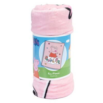 pa Pig Fleece Blanket Pink (One Size)