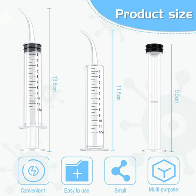 pack 12ml syringe/glue injection/dental irrigation syringe disposable ...