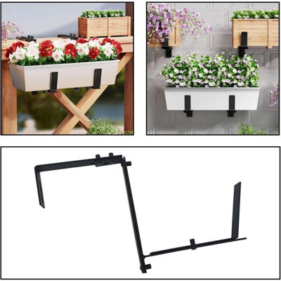 Pack Adjustable Planter Hook Brackets 6 to 12 point 5 Inch Heavy Duty Wall  Mounted for