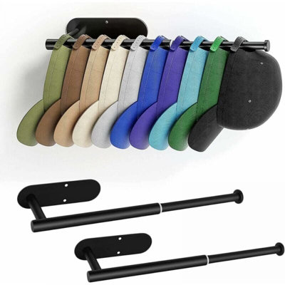 Pack Baseball Cap Hat Rack, Retractable Stainless Steel Wall Mounted ...
