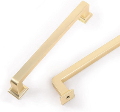 12 Pack, 128mm, Brass, Cabinet Pulls, Elegant Kitchen Cabinet Handles Cabinet Hardware Cupboard Handles Square Drawer Pulls