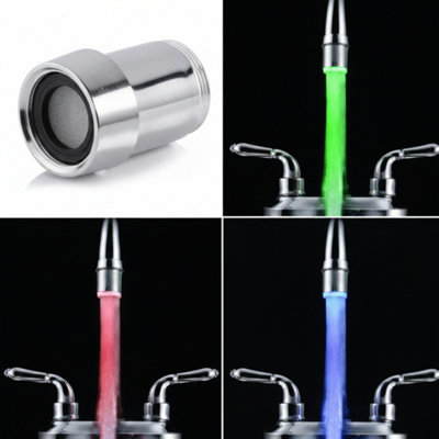 Pack colorful led water faucet with 3 colors changing temperature ...
