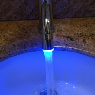 Pack colorful led water faucet with 3 colors changing temperature ...