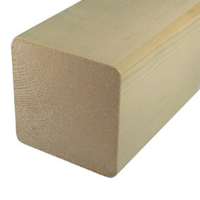 Pack of 1 - C24 Graded Smooth Planed Treated Timber Pergola Post 95x95mm - 4x4" - 2.4m