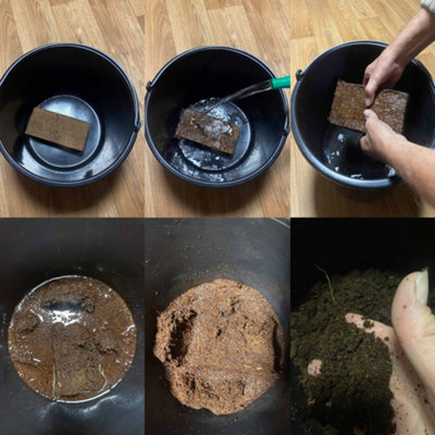 PACK OF 1 -coco coir bricks,natural organic planting compost,coconut fibre,peat free