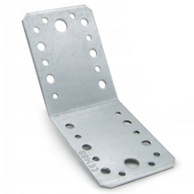 Pack of 1 - Heavy Duty Galvanised 135 Degrees Angle Bracket - 135 Corner Brace - Pergola Connector - 2.5mm Thick - 90x90x65mm