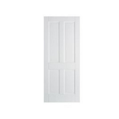 Pack of 1 (Total 1 Unit) Canterbury White Primed 4 Panel Door - 35mm (T ...
