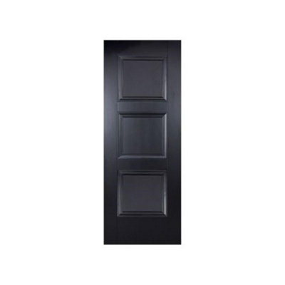 Pack of 1 (Total 1 Unit) LPD Amsterdam Primed Black 3 Panel Internal ...