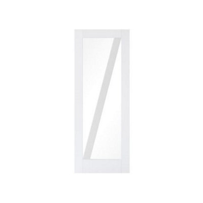 Pack of 1 (Total 1 Unit) LPD Barn White Primed Glazed Door - 35mm (T) x ...