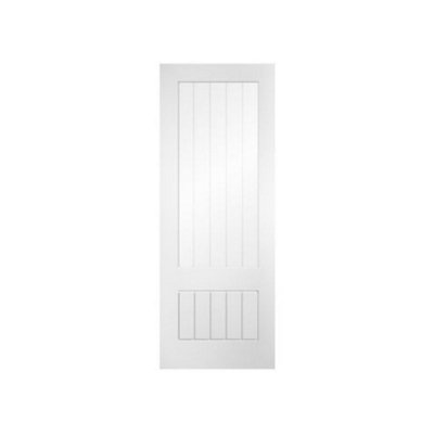 Pack of 1 (Total 1 Unit) LPD Mexicano 1 Light 3/4 Glazed White Primed ...