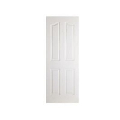 Pack of 1 (Total 1 Unit) Mayfair White Primed 4 Panel Door - 35mm (T) x ...