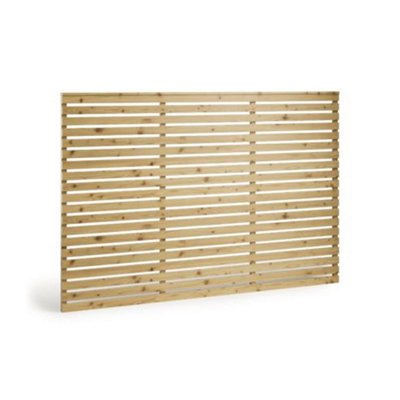 Pack of 1 (Total 1 Units) - Slatted Screen Treated Timber Screening ...
