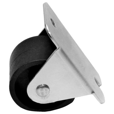 Pack of 1 x Heavy Duty PVC Furniture Castor Wheel 33mm - Durable Furniture Caster Wheel - Easy Install, Carpet-Friendly