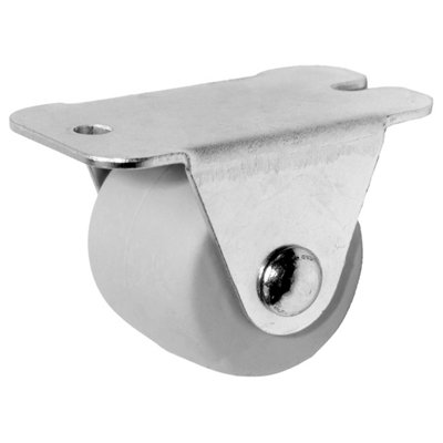 Pack of 1 x Heavy Duty Rubber Furniture Castor Wheel 33mm - Durable Furniture Caster Wheel - Easy Install, Carpet-Friendly