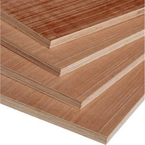 PACK OF 10 - 12mm Plywood - Non-Structural Hardwood Plywood - 12 x 1220 x 2440mm