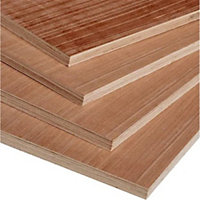 PACK OF 10 - 18mm Plywood - Non-Structural Hardwood Plywood - 18 x 1220 x 2440mm