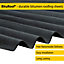 Pack of 10 - BituRoof - Durable Black Corrugated Bitumen Roofing Sheets - 2000x950mm