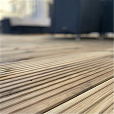 PACK OF 10 - Deluxe Deck Boards - 3.6m Length - Pressure Treated Timber Decking Timber - 32mm x 150mm Timber Decking Boards