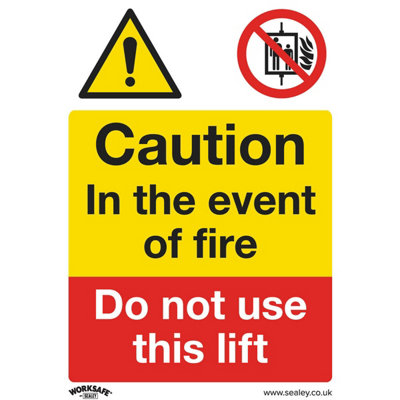 Pack of 10 DO NOT USE THIS LIFT Health & Safety Signs - Rigid Plastic 150 x 200mm