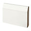 PACK OF 10 - Dual Purpose Chamfered & Bullnose Primed MDF Skirting- 18mm x 144mm - 3.66m Length