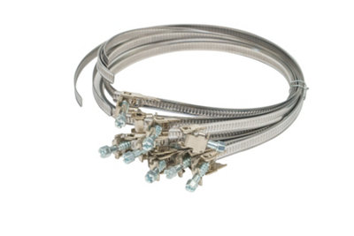 Pack of 10 Ducting Clips - 110mm (4.5") Diameter