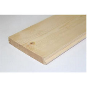 PACK OF 10 - FSC Redwood PTG V Grooved Matching - 16mm x 125mm (Act Size 12 x 120mm) - 3.6m Length