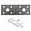Pack of 10 Heavy Duty Galvanised 2.5mm Thick Jointing Mending Flat Metal Plates 100x35mm