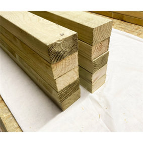 PACK OF 10 - LENGTH 2.4m - 70mm CLS Framing C16 Structural Graded Timber (45mm x 70mm) - Pressure Treated Timber