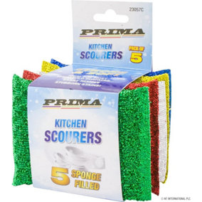 Pack Of 10 Non Scratch Scourer Pads Scrub Cleaning Washing Up Pan Dish Cleaner