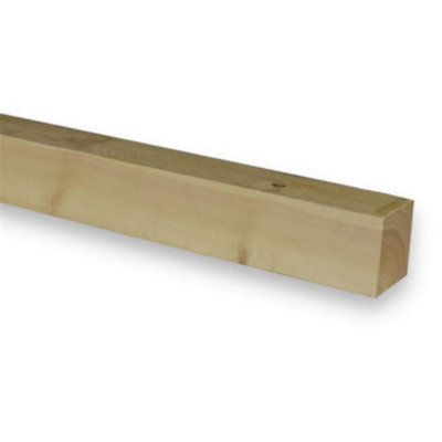 PACK OF 10 (Total 10 Units) - 100mm x 100mm (4" x 4") Sawn Redwood Timber - 4.8m Length