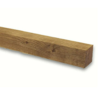 PACK OF 10 (Total 10 Units) - 100mm x 100mm (4" x 4") Sawn Timber Carcassing Wood Softwood Timber - 3.0m Length