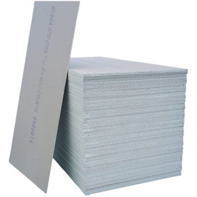 PACK OF 10 (Total 10 Units) - 12.5mm Premium PLASTERBOARD Square Edge - 12.5mm x 900mm x 1800mm Price Comparisons | Compare The Build