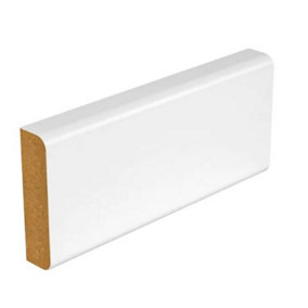 PACK OF 10 (Total 10 Units) -14.5mm MDF Pencil Round Two Edge 4200mm x 69mm x 14.5mm Primed - 4200mm