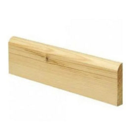 PACK OF 10 (Total 10 Units) - 14.5mm Redwood Bullnosed Architrave - 19mm x 50mm (act size 14.5mm x 45mm) - 4200mm