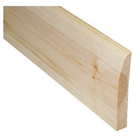 PACK OF 10 (Total 10 Units) - 14.5mm Redwood Chamfered & Rounded Architrave 19mm x 100mm (act size 14.5mm x 96mm)x 3000mm