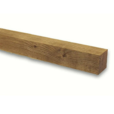 PACK OF 10 (Total 10 Units) - 150mm x 150mm (6" x 6") Sawn Timber Carcassing Wood Softwood Timber - 2.4m Length