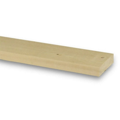 PACK OF 10 (Total 10 Units) - 16mm x 100mm (12mm x 95mm Finish) Planed All Round Redwood Timber - 1.2m Length