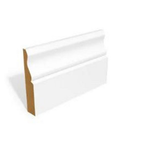 PACK OF 10 (Total 10 Units) -18mm FSC Ogee Skirting - 18mm x 144mm - 4200mm