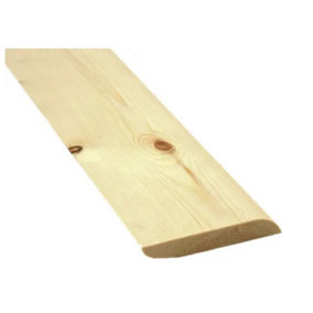 PACK OF 10 (Total 10 Units) - 19mm Chamfered & Round/Bullnosed Skirting 19mm x 100mm (act size 14.5 x 96mm) x 3000mm