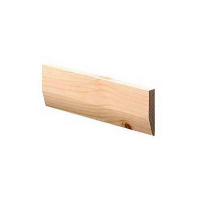 PACK OF 10 (Total 10 Units) - 19mm Thick Redwood Chamfered/Round Architrave 19mm (T) x 50mm (W) x 2100mm (L)