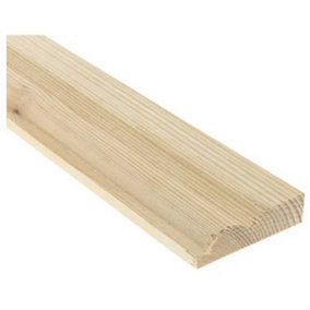 PACK OF 10 (Total 10 Units) - 20.5mm FSC Redwood Torus Architrave 25mm x 75mm (act size 20.5mm x 70mm) x 4200mm