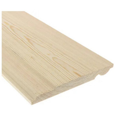 PACK OF 10 (Total 10 Units) - 20.5mm MT Redwood Torus/Ovolo Skirting 25mm x 175mm (act size 20.5mm x 169mm)x 4800mm