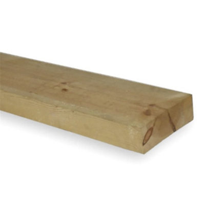 PACK OF 10 (Total 10 Units) - 22mm x 100mm (4" x 1") Sawn Timber Carcassing Wood Softwood Timber - 1.2m Length