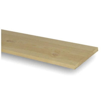 PACK OF 10 (Total 10 Units) - 25mm x 225mm (21mm x 220mm Finish) Planed All Round Softwood Timber - 2.1m Length