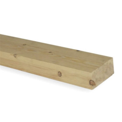 PACK OF 10 (Total 10 Units) - 38mm x 100mm (35mm x 95mm Finish) Planed All Round Redwood Timber - 3.6m Length